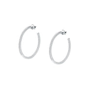 Woman Creole Silver Butterfly 925 Earrings