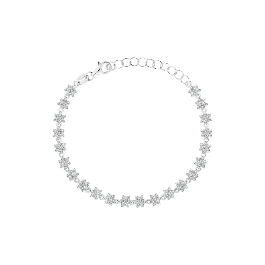 Woman Star Flower Silver 925 Bracelet
