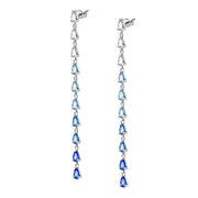 أقراط نسائية أورورا فضة استرلينية عيار 925