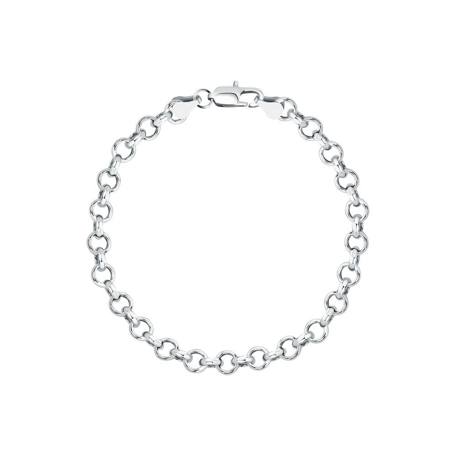 Unisex Intreccio Bold Silver 925 Bracelet