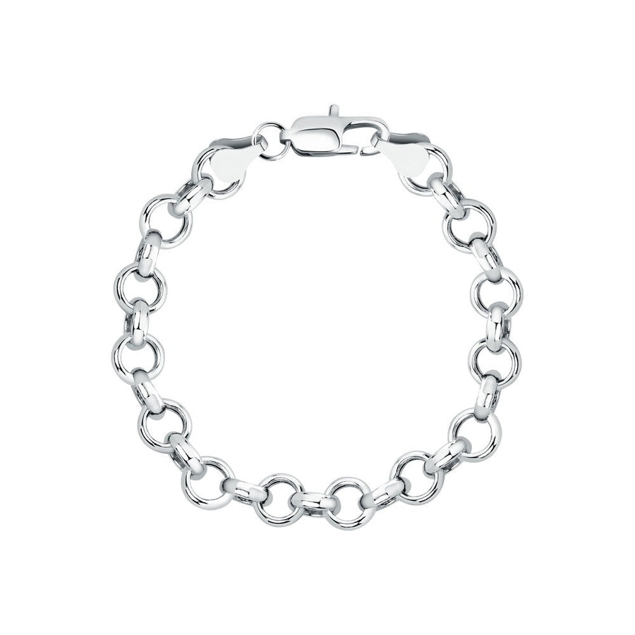 Unisex Intreccio Bold Silver 925 Bracelet