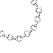 Unisex Intreccio Bold Silver 925 Bracelet