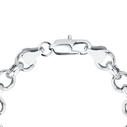 Unisex Intreccio Bold Silver 925 Bracelet