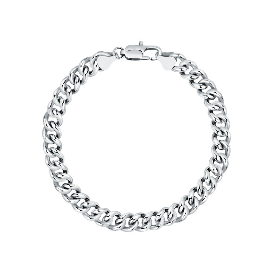 Unisex Intreccio Bold Silver 925 Bracelet