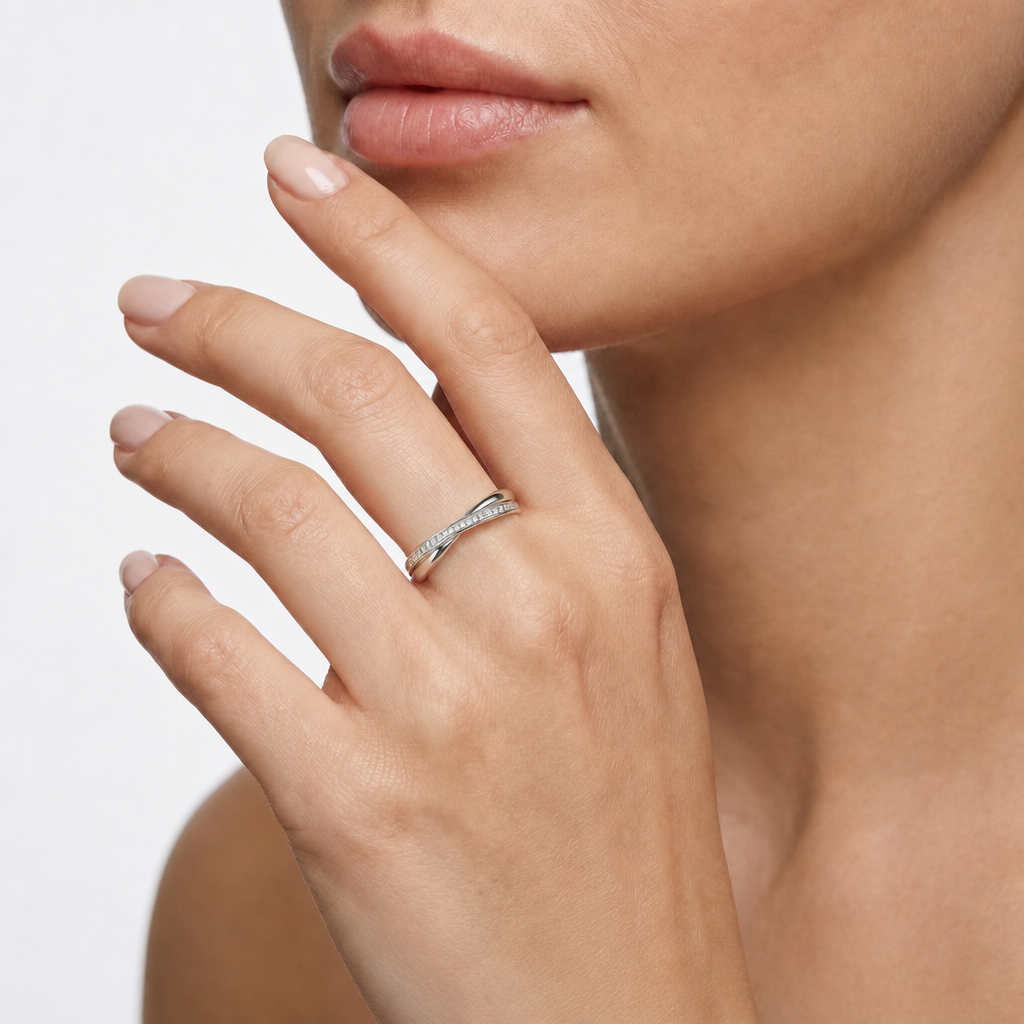 Sterling Silver Ring – CZ – view 3