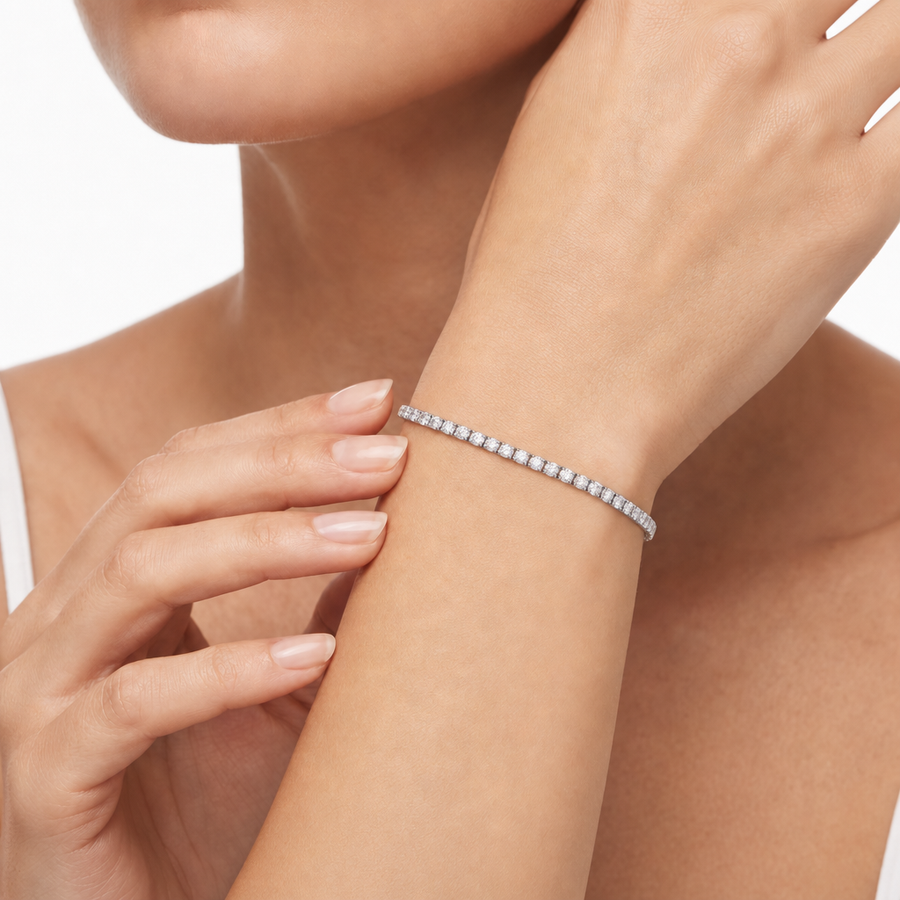 Woman B-Tennis Silver 925 Bracelet