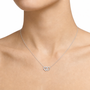 Woman Hearts Silver 925 Necklace
