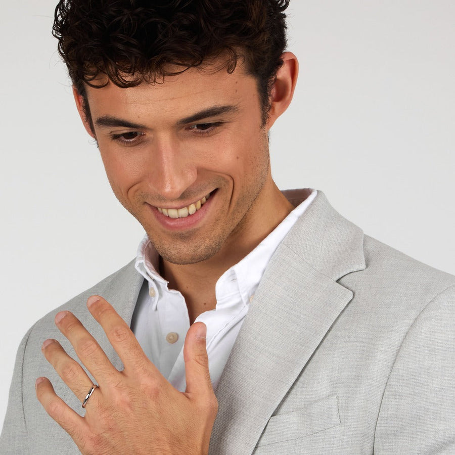 Unisex Fedi Wedding 950 Ring