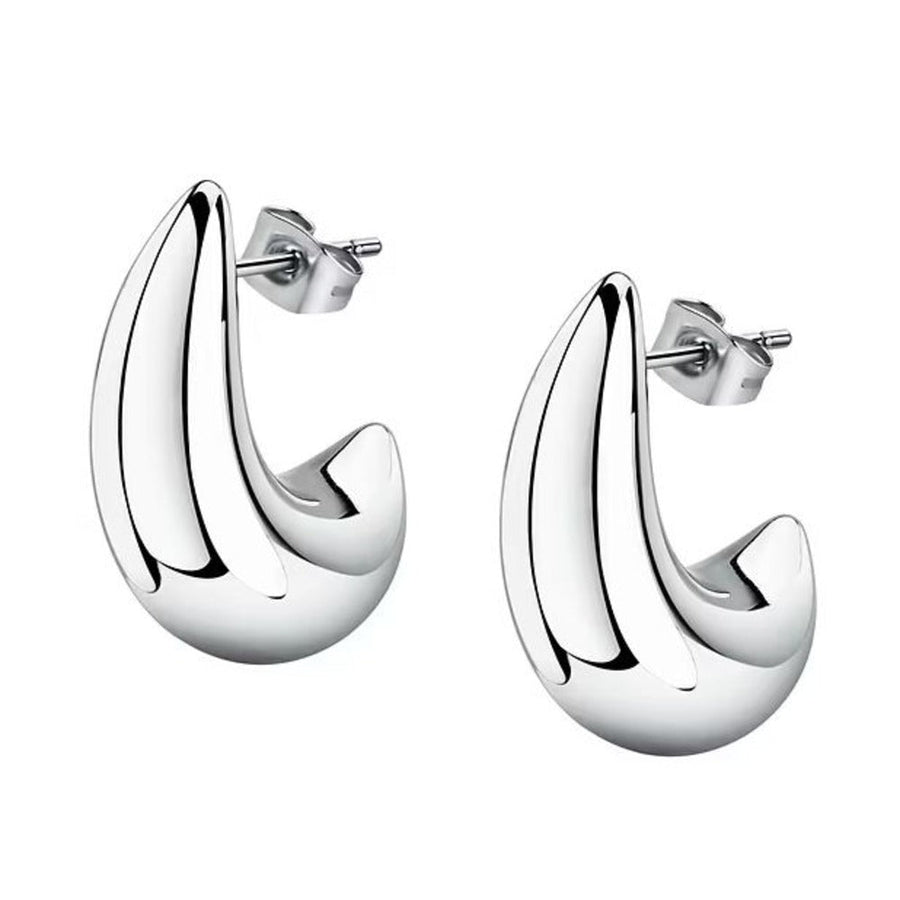 Woman Bold Trendy Steel Earrings