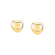 Woman Bold Trendy Heart Steel Earrings