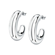 Woman Bold Trendy Steel Earrings