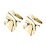 Woman Bold Trendy Steel Earrings