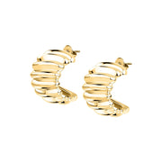 Woman Bold Trendy Steel Earrings