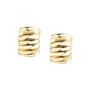 Woman Bold Trendy Steel Earrings