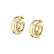 Woman Bold Trendy Steel Earrings