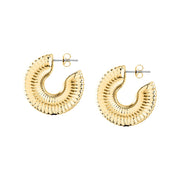 Woman Bold Trendy Steel Earrings