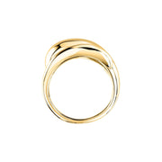 Woman Bold Trendy Steel Ring
