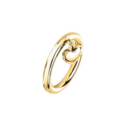 Woman Bold Trendy Steel Ring