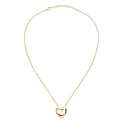 Woman Bold Trendy Heart Steel Necklace