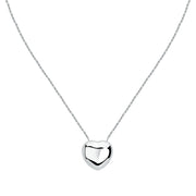 Woman Bold Trendy Heart Steel Necklace