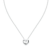 Woman Bold Trendy Heart Steel Necklace