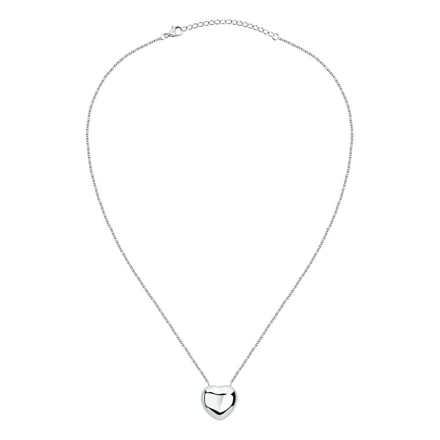 Woman Bold Trendy Heart Steel Necklace