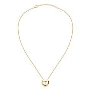 Woman Bold Trendy Heart Steel Necklace