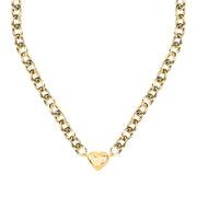 Woman Bold Trendy Steel Necklace