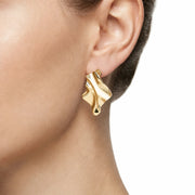 Woman Bold Trendy Steel Earrings