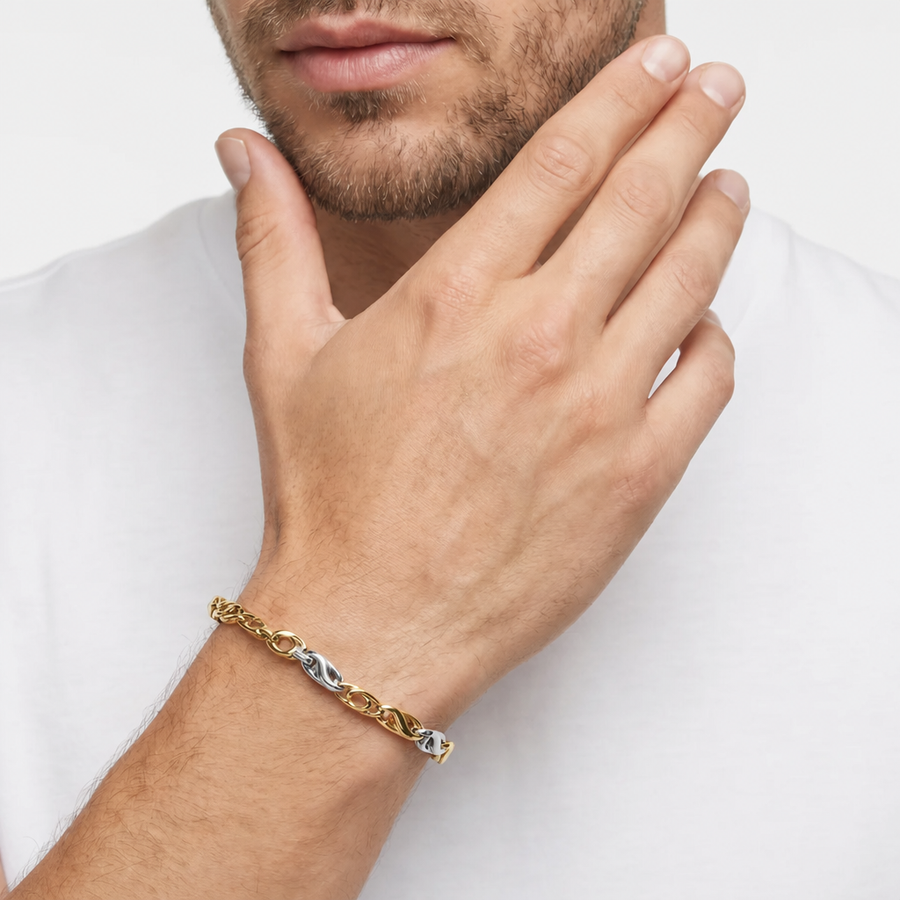 Man B-Classic Gold 18K Bracelet