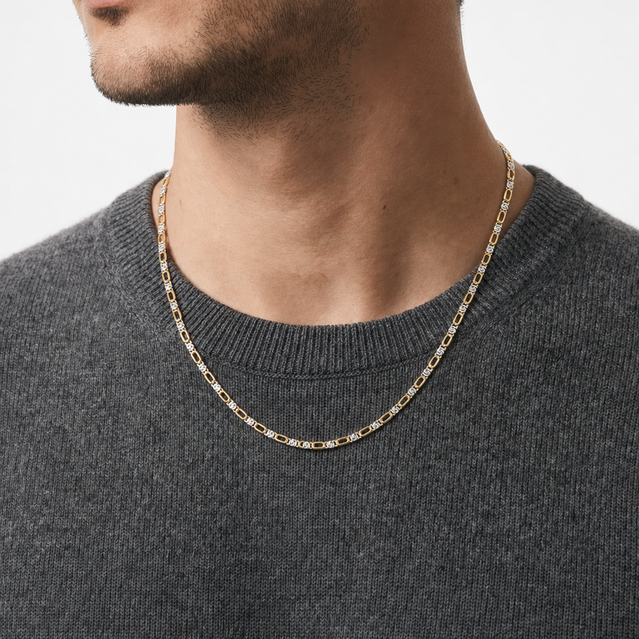 Man Occhio Di Pernice Gold 18K Chain