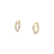 Woman Creole Gold Anniversary 18K Earrings