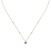 Woman Colorful Love Silver 925 Necklace