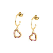 Woman Vita Silver Heart 925 Earrings