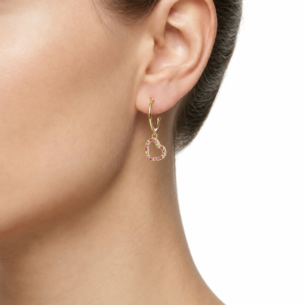 Woman Vita Silver Heart 925 Earrings