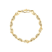 Unisex Intreccio Bold Silver 925 Bracelet
