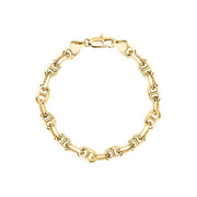 Unisex Intreccio Bold Silver 925 Bracelet
