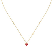 Woman Colorful Love Silver 925 Necklace