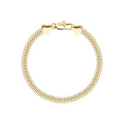 Unisex Intreccio Bold Silver 925 Bracelet