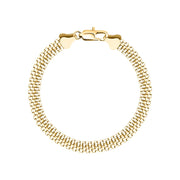 Unisex Intreccio Bold Silver 925 Bracelet
