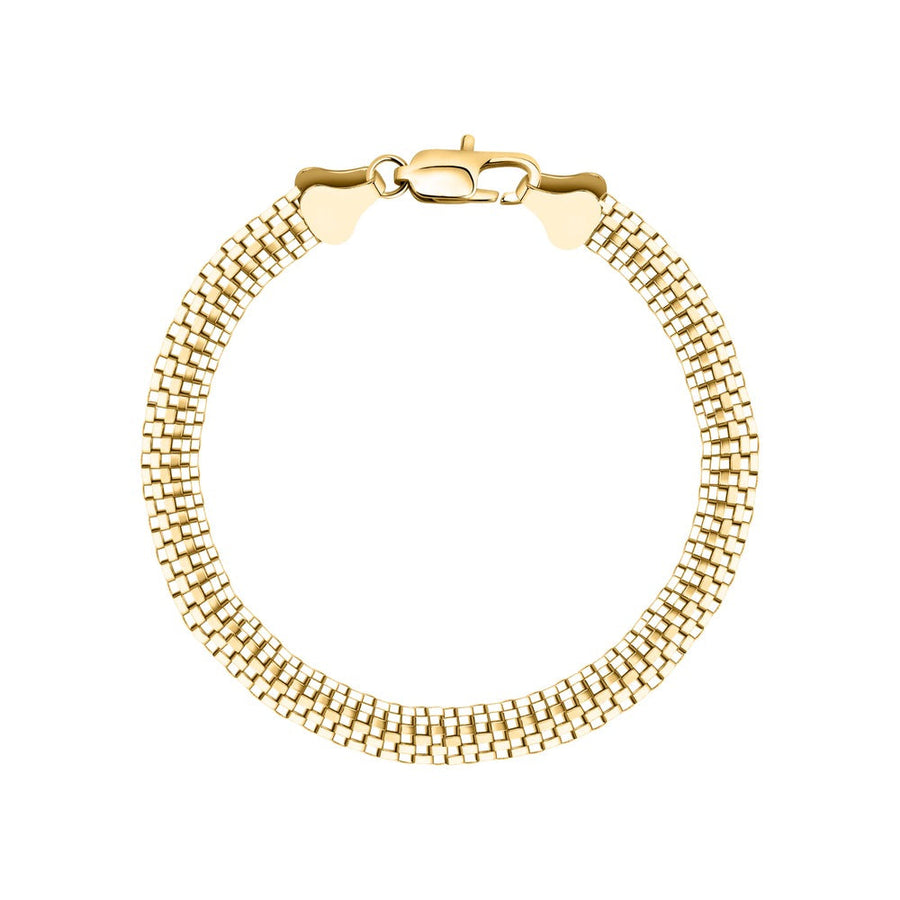 Unisex Intreccio Bold Silver 925 Bracelet