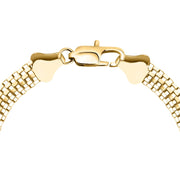 Unisex Intreccio Bold Silver 925 Bracelet
