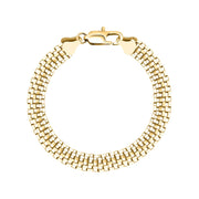 Unisex Intreccio Bold Silver 925 Bracelet