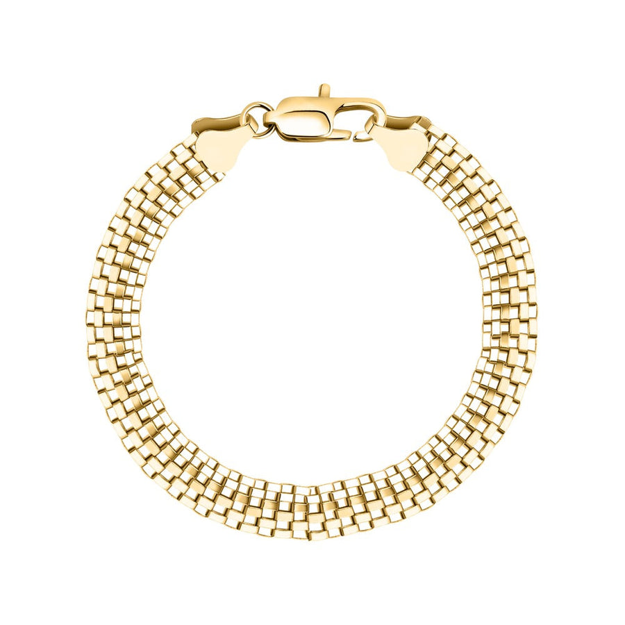 Unisex Intreccio Bold Silver 925 Bracelet