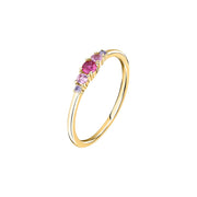 Woman Colorful Silver 925 Ring