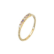 Woman Colorful Silver 925 Ring