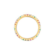 خاتم نسائي كولورفول فضة استرلينية عيار 925