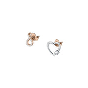 Woman Rosaline Silver Heart 925 Earrings