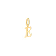 Woman Letter "E" Gold 9K Pendant