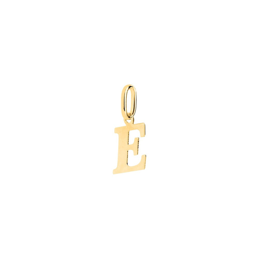 Woman Letter "E" Gold 9K Pendant